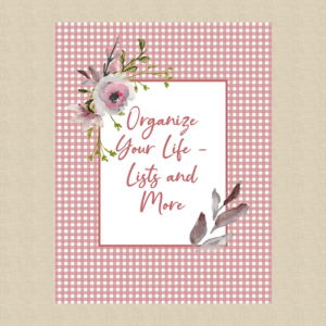 Organize Your Life - Lists and More (red checks)