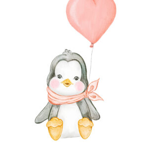 Penguin Prints for Girl Nursery